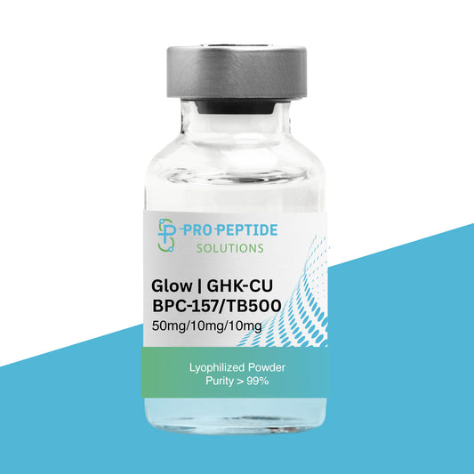 Glow 70mg | GHK-CU (50mg) / BPC-157 (10mg) / TB500 (10mg)