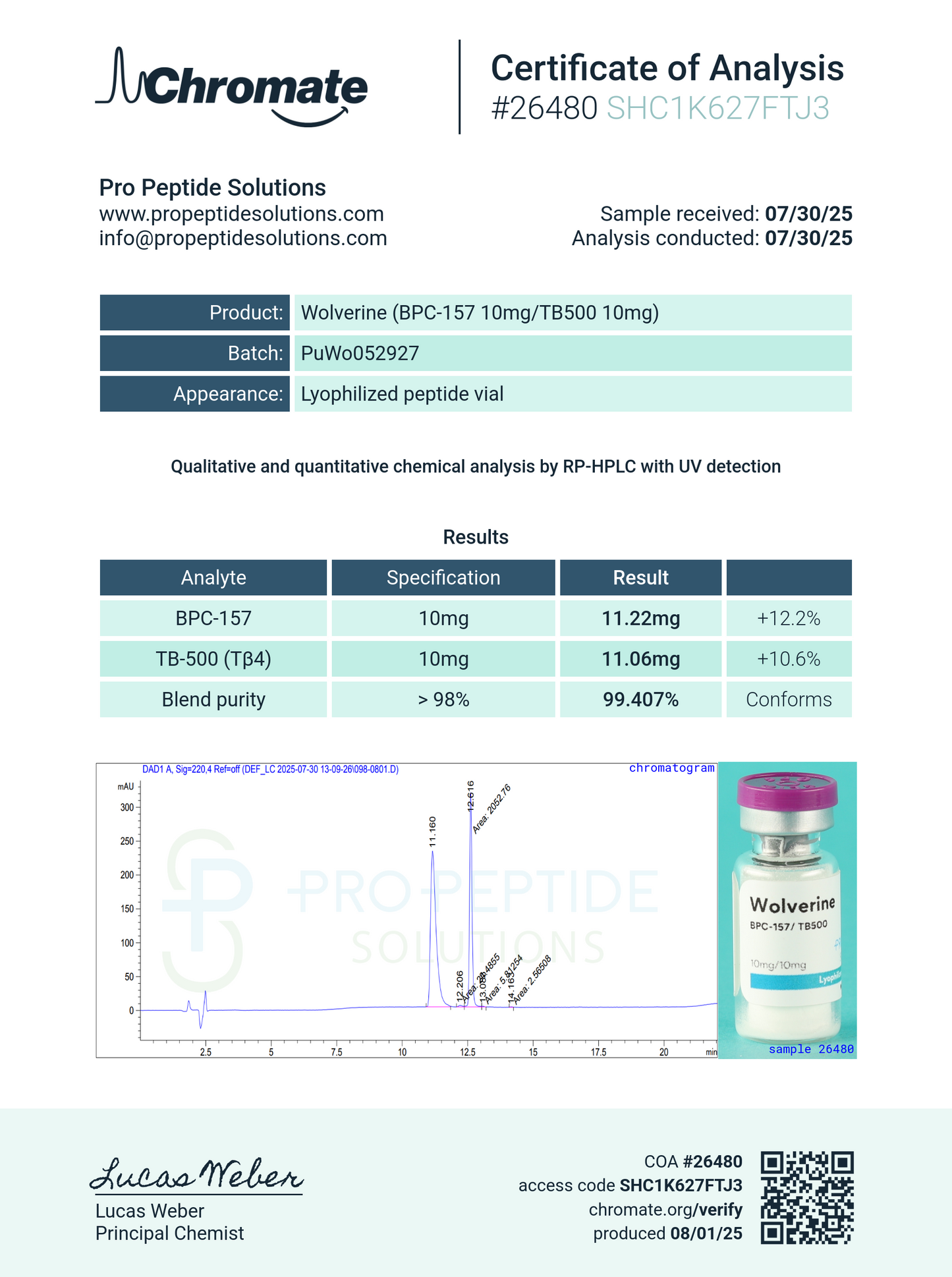 Wolverine | BPC-157 (10mg)/TB-500 (10mg)